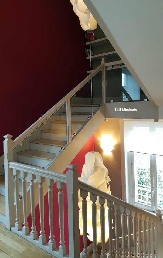 Garde-corps verre sur pinces 02