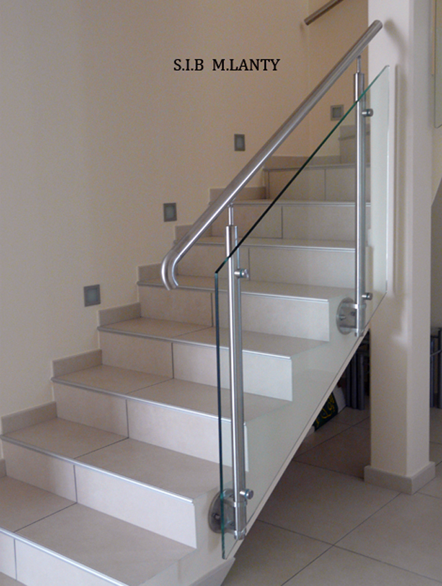 Garde-corps verre sur pinces 11