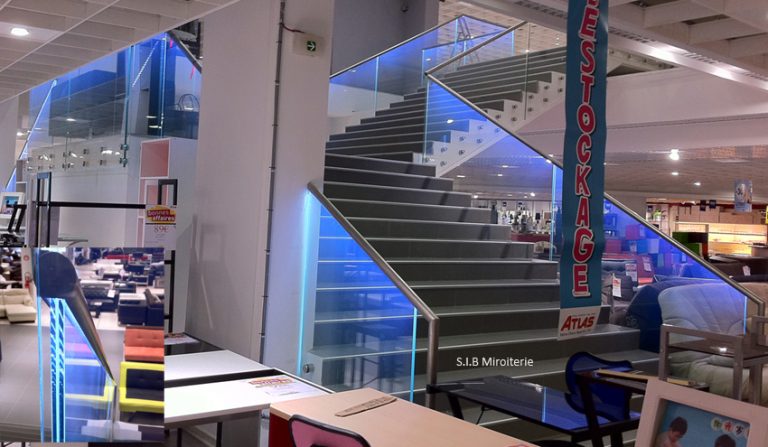 Garde-corps verre sur rail 13